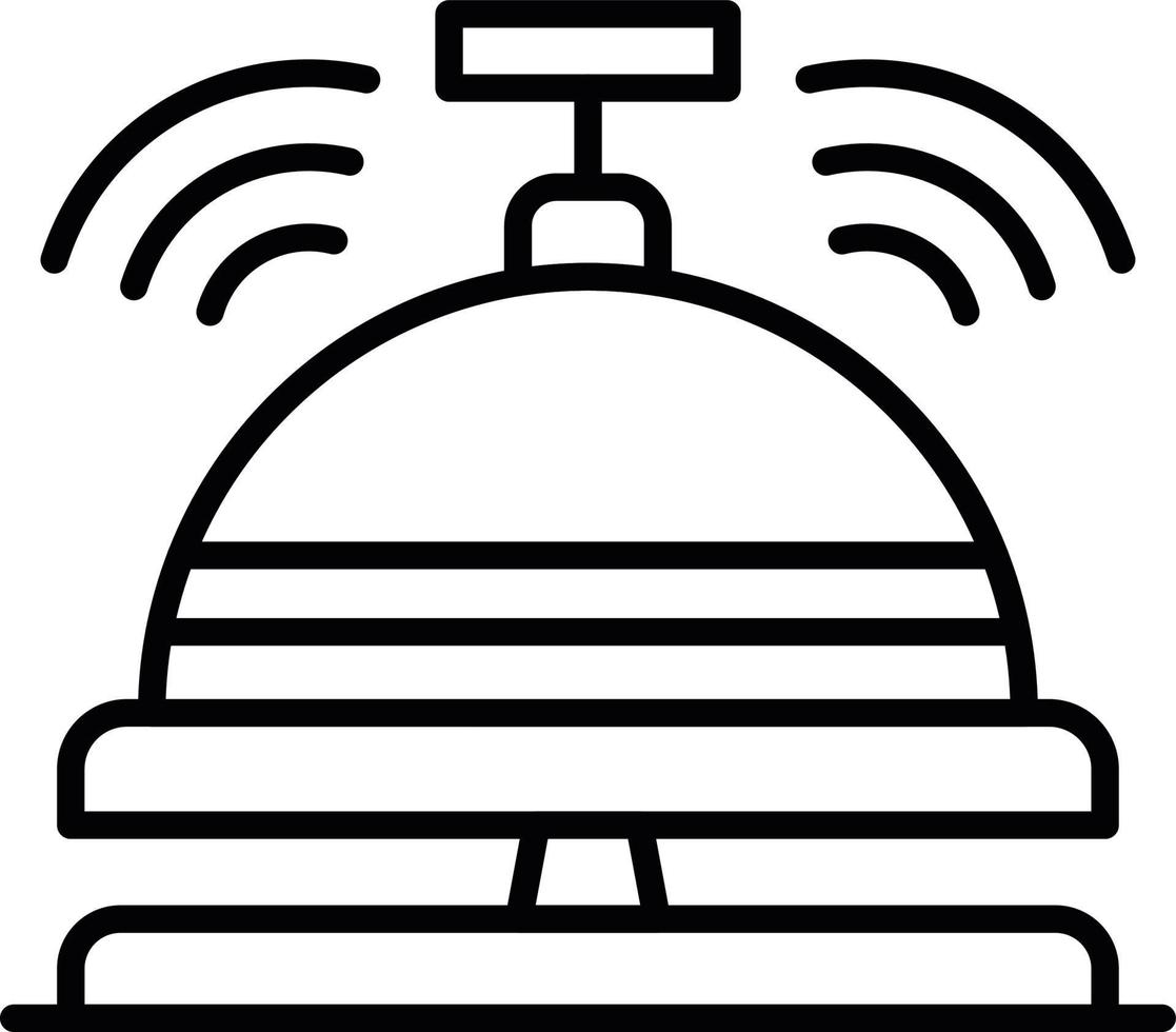 Reception Bell Creative Icon Design vector