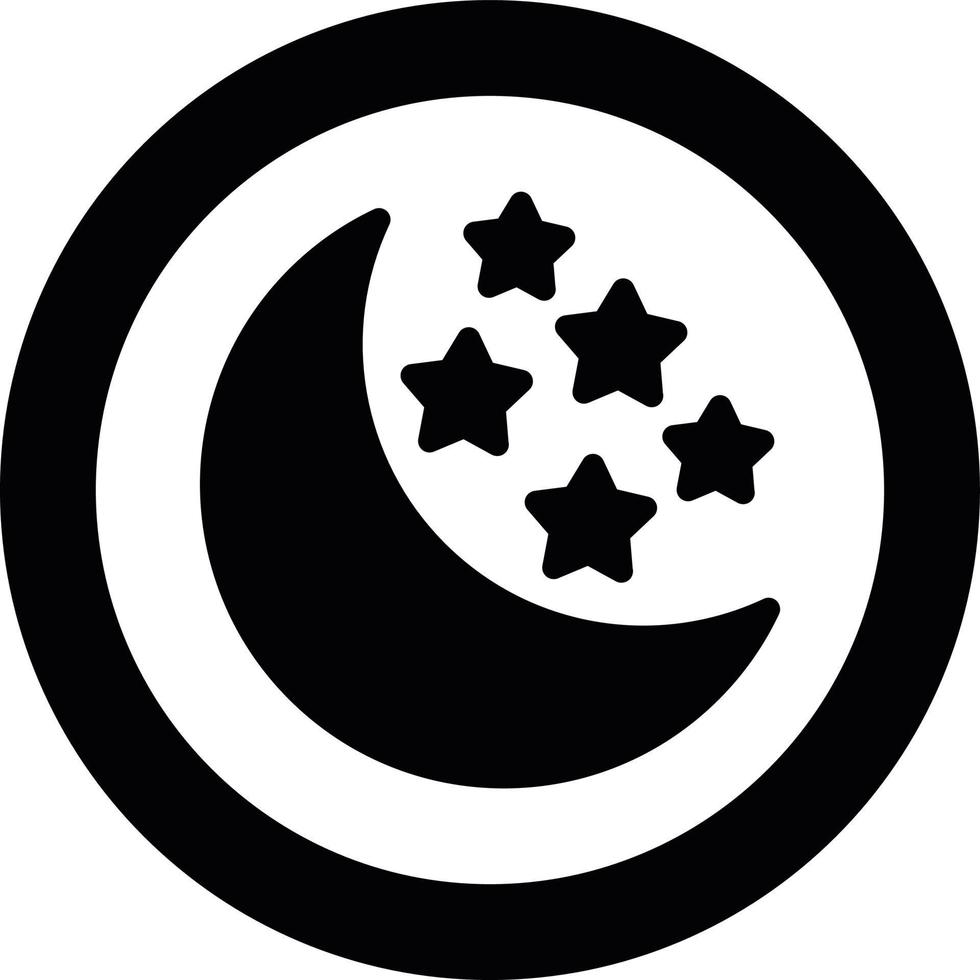 Night Creative Icon Design vector