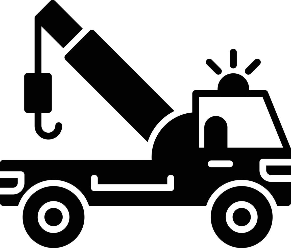 Tow Truck Creative Icon Design vector