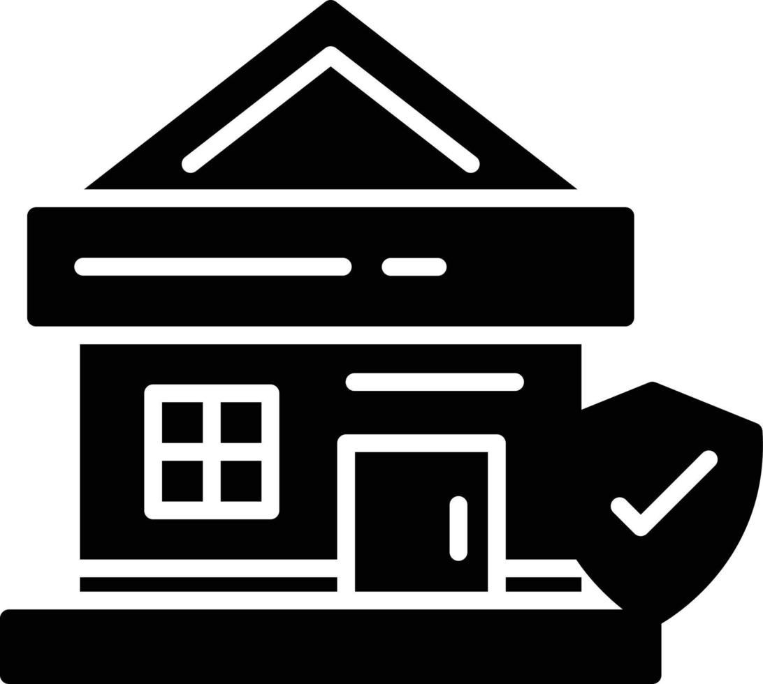 Home Insurance Creative Icon Design vector