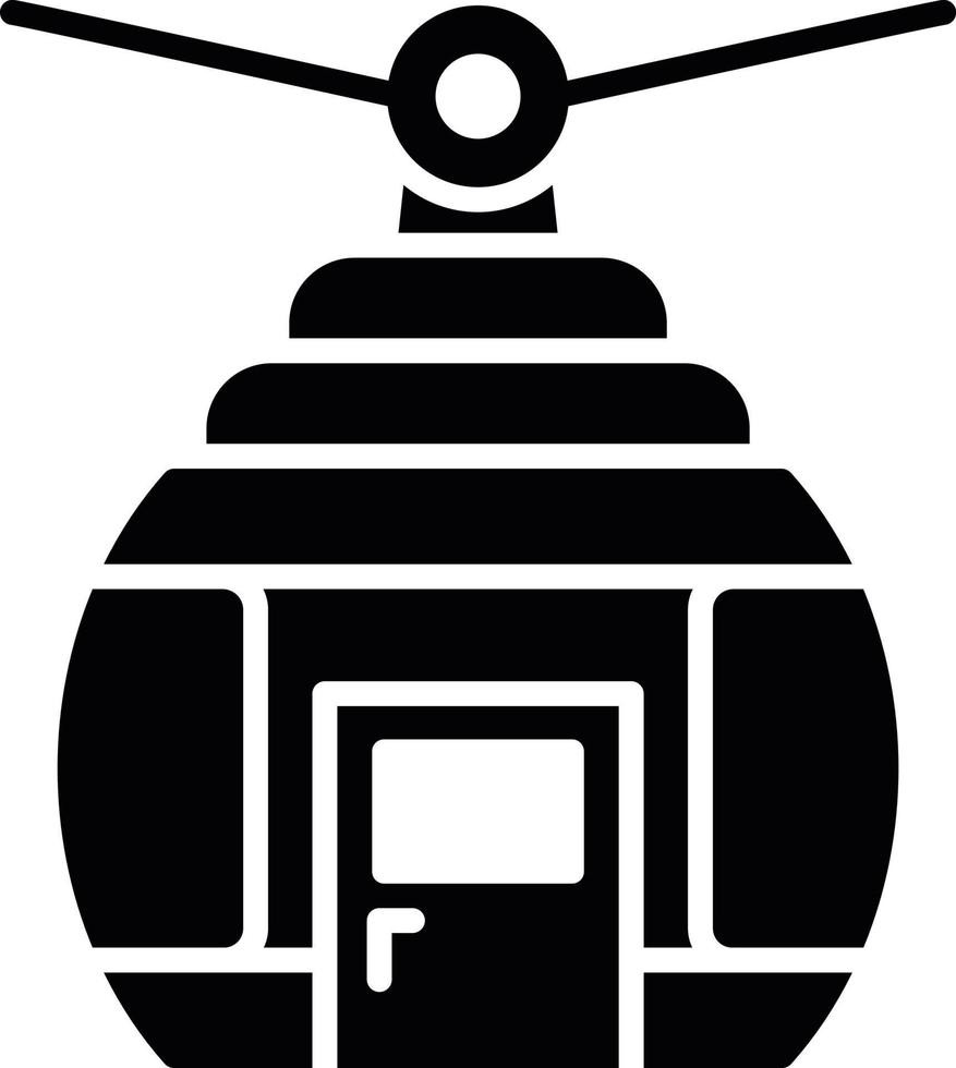 Cable Car Creative Icon Design vector