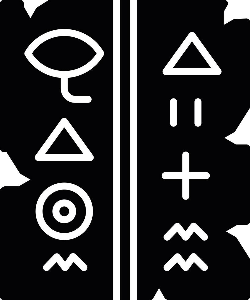 Hieroglyph Creative Icon Design vector