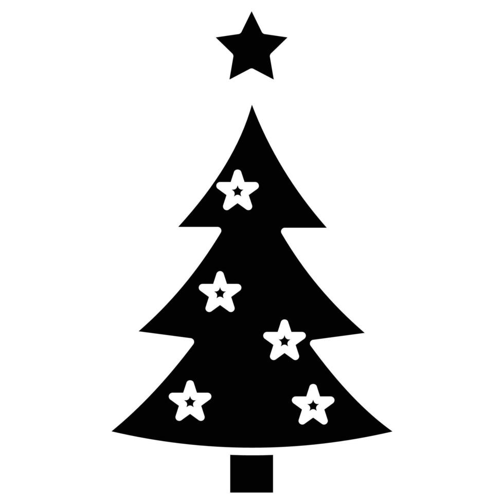 árbol de navidad que puede modificar o editar fácilmente vector