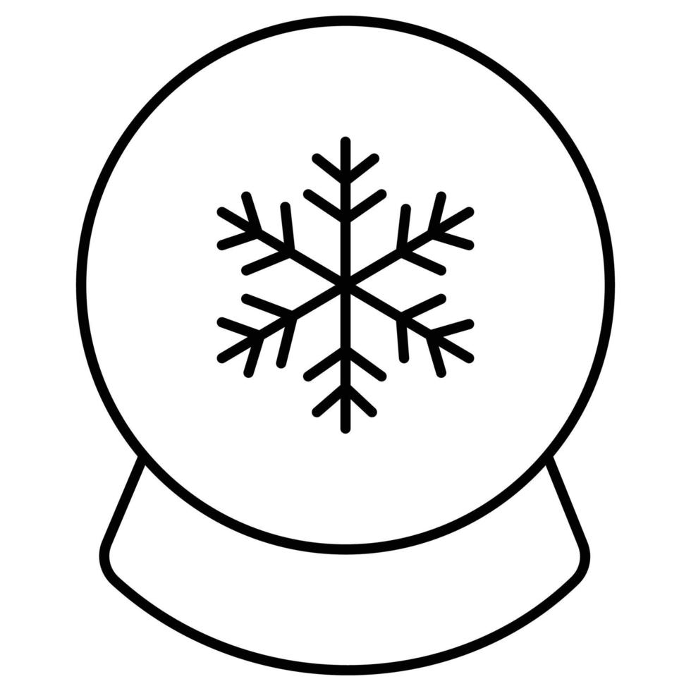 Snow Bulb which can easily modify or edit vector