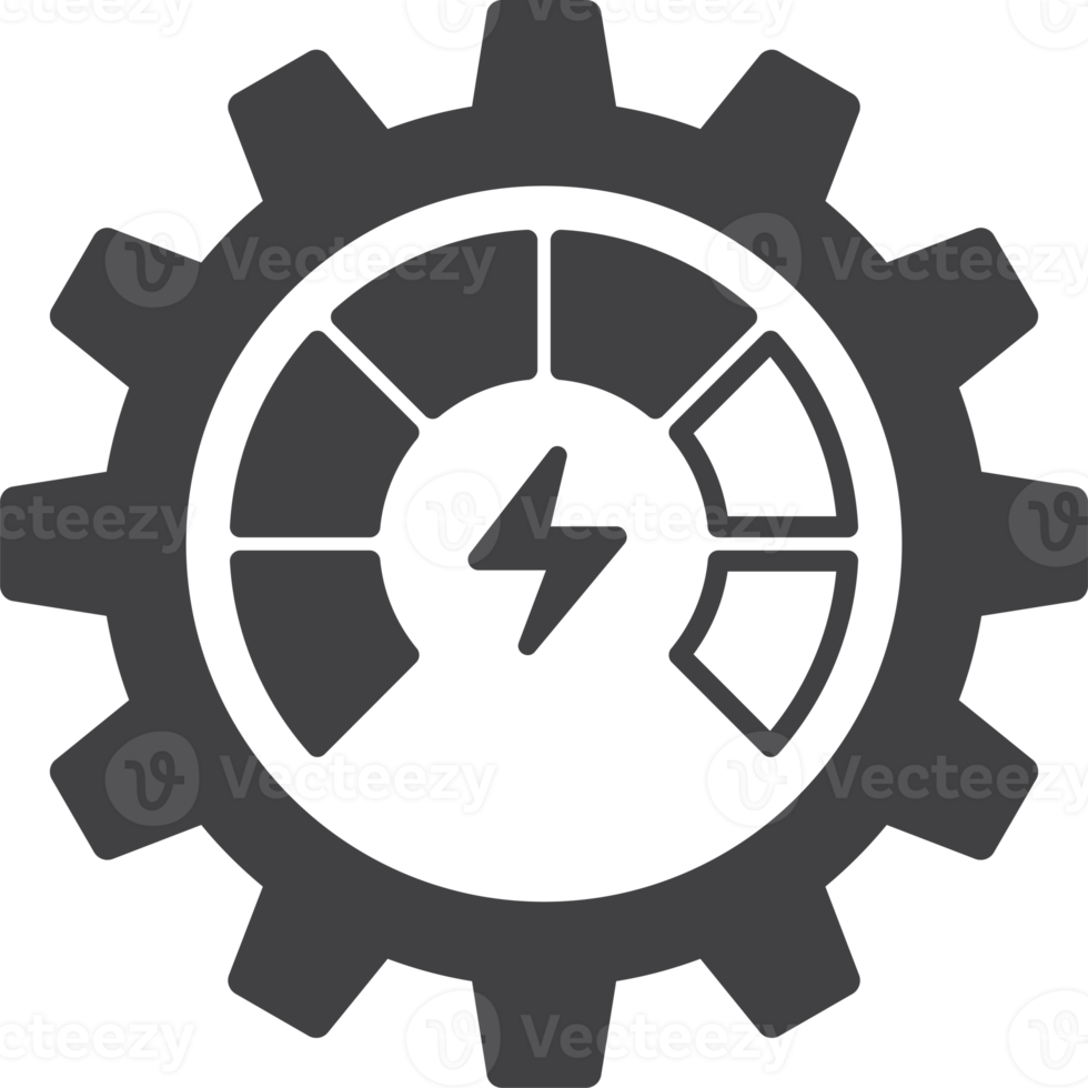 electric power illustration in minimal style png