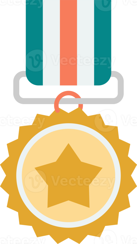 ilustração de medalha em estilo minimalista png