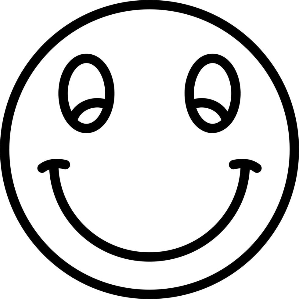 line icon for smilies vector