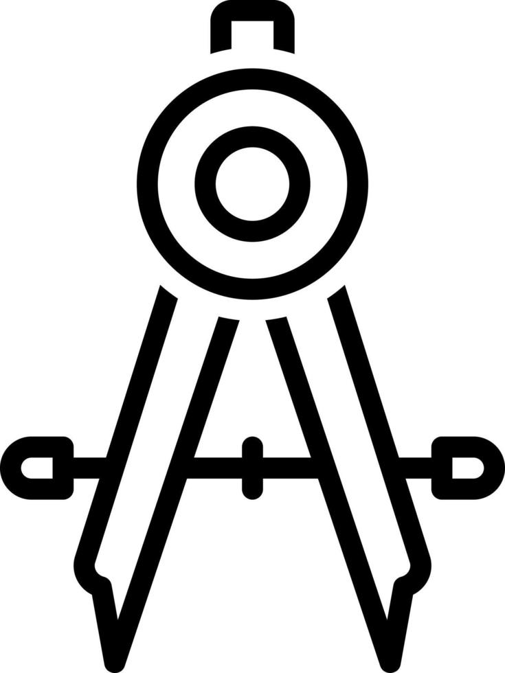 line icon for calibration vector