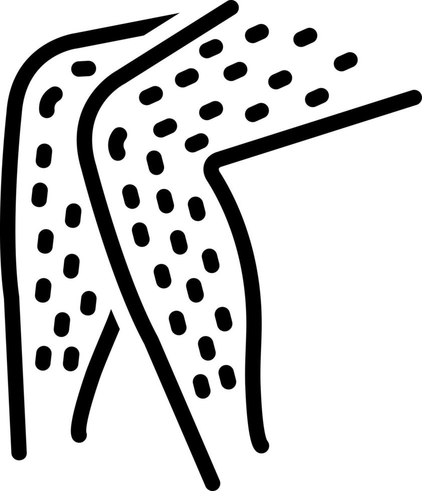 line icon for hairy vector