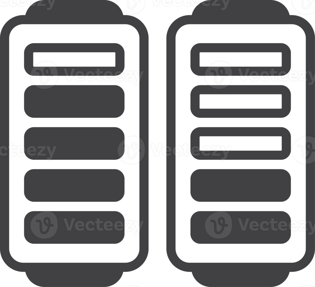 battery illustration in minimal style png