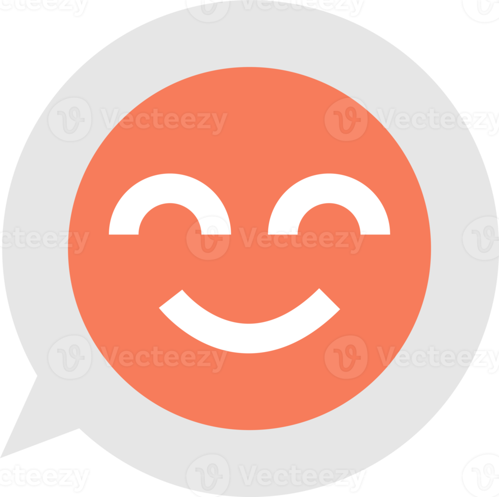 smiley face emoji on text box illustration in minimal style 14966878 PNG