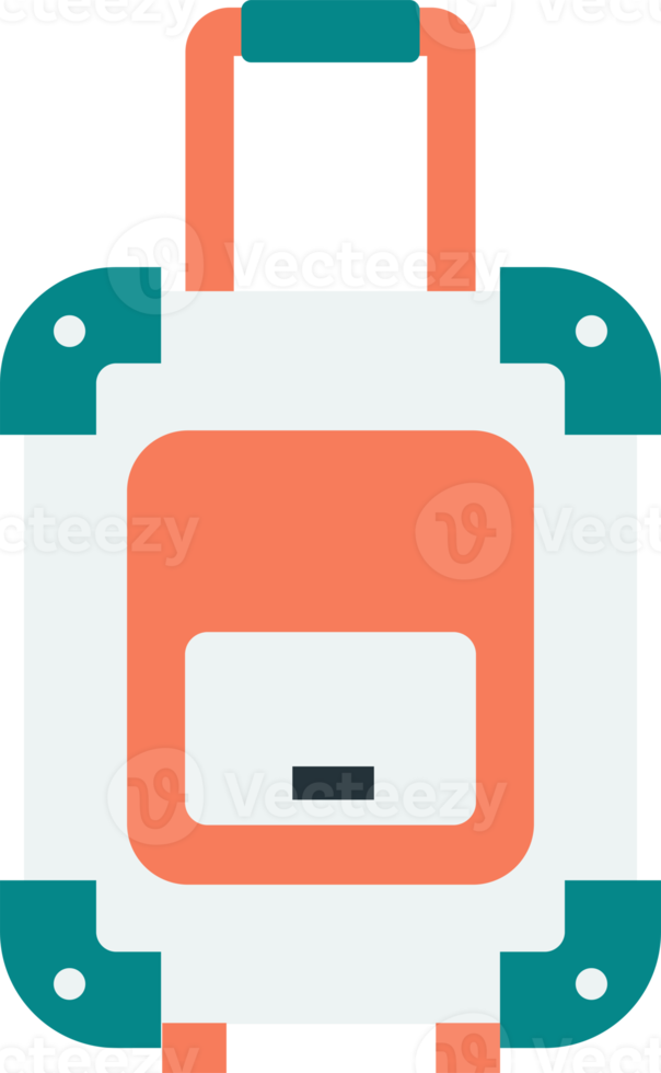 luggage illustration in minimal style png