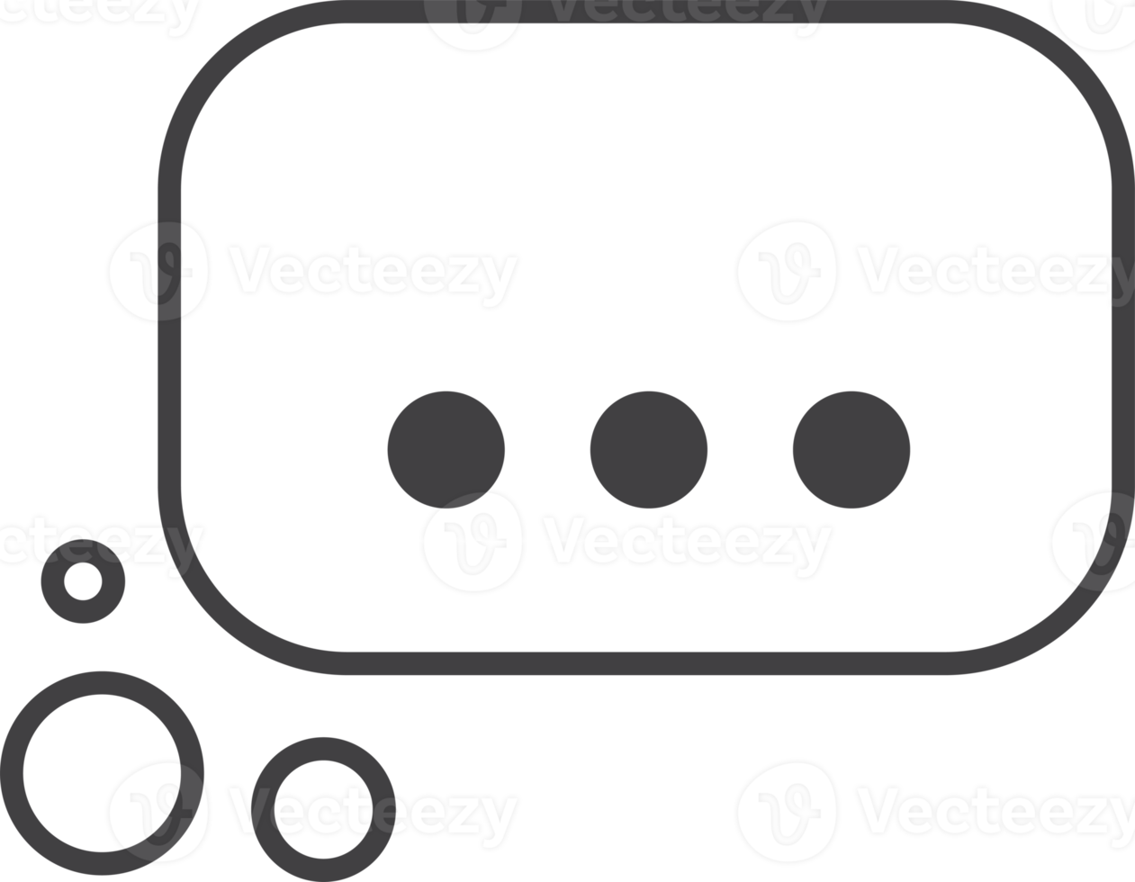 Message boxes and chats illustration in minimal style png