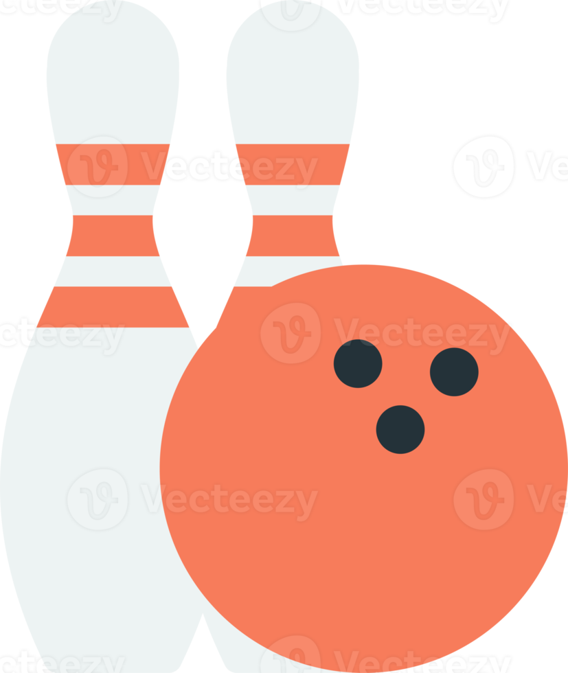 illustration d'équipement de bowling dans un style minimal png