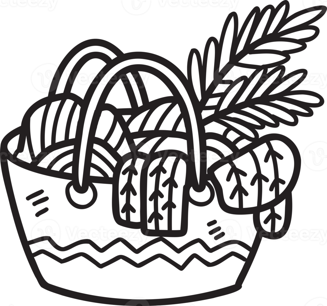 Hand Drawn cloth bags for shopping illustration png