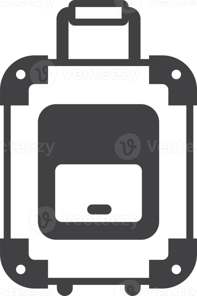 luggage illustration in minimal style png