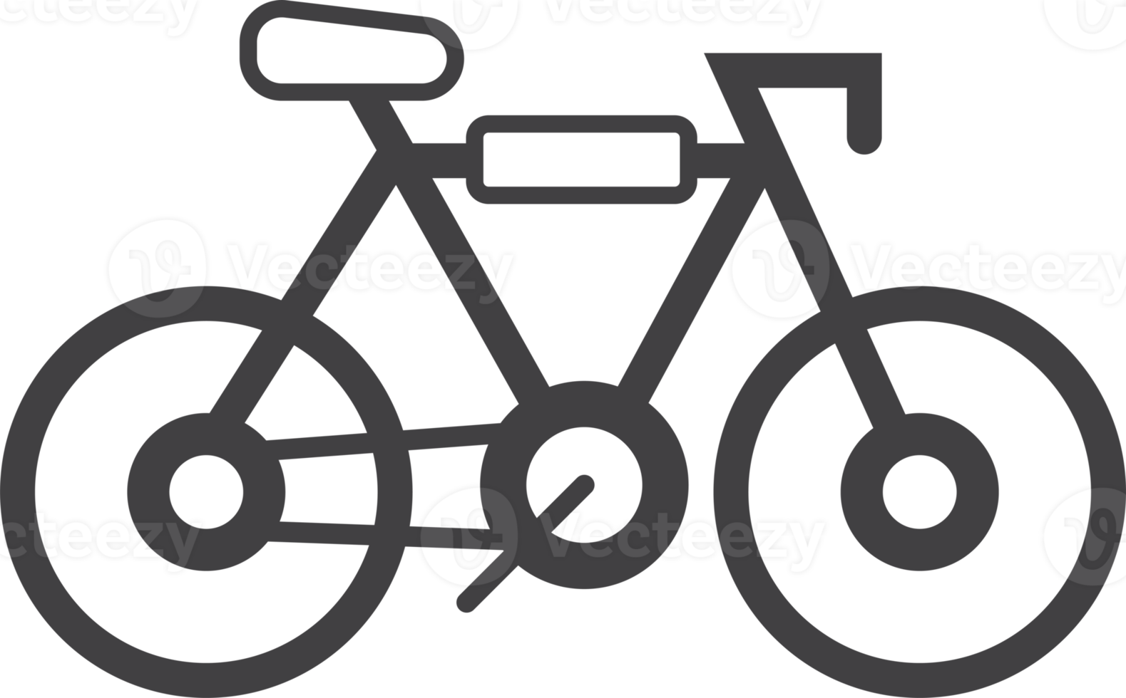 bicycle illustration in minimal style png