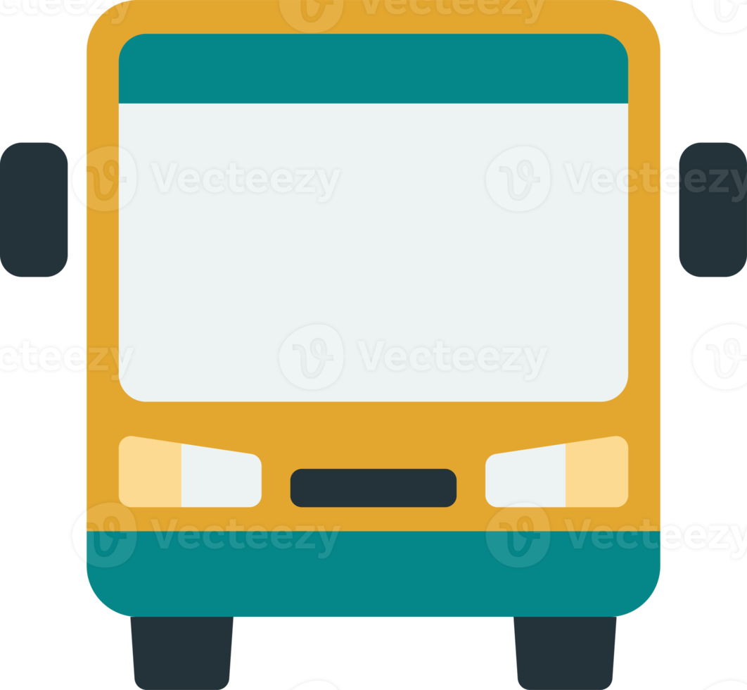 bus illustration in minimal style png