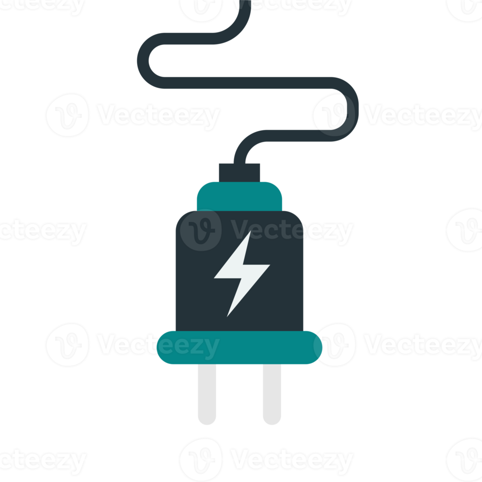 power plug illustration in minimal style 14967422 PNG