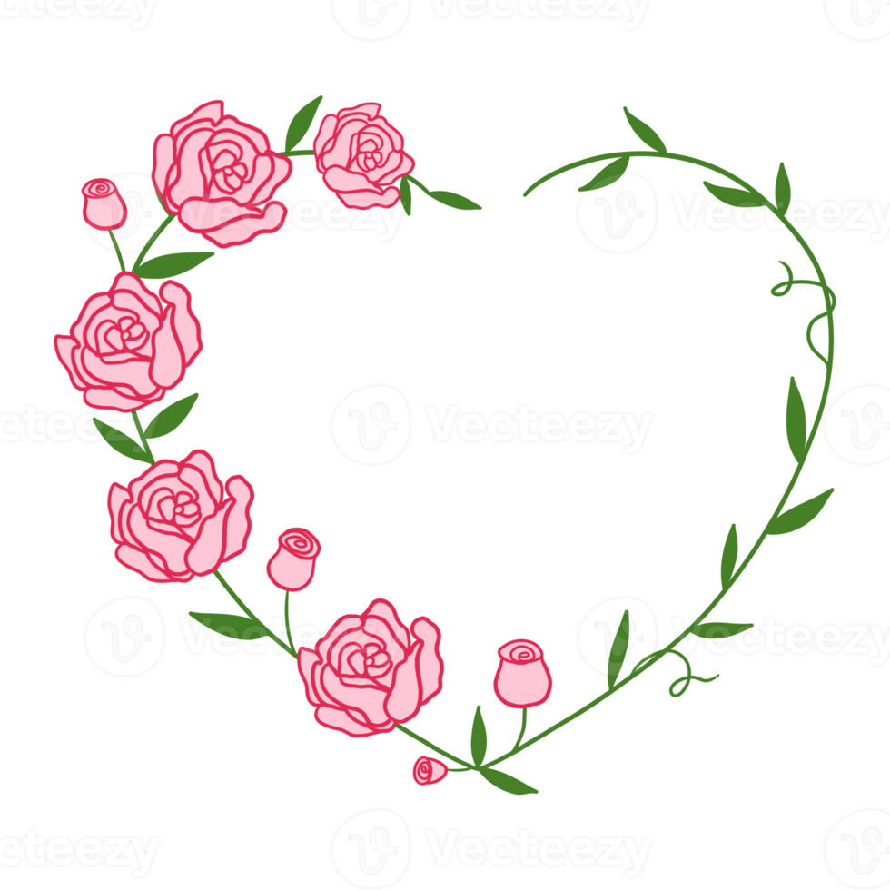 Pink Rose Frame 14967446 PNG