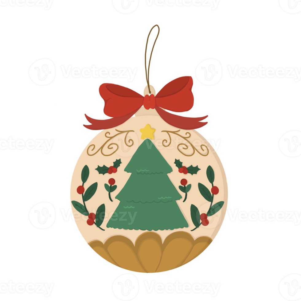 Cute Christmas Ball Ornament png