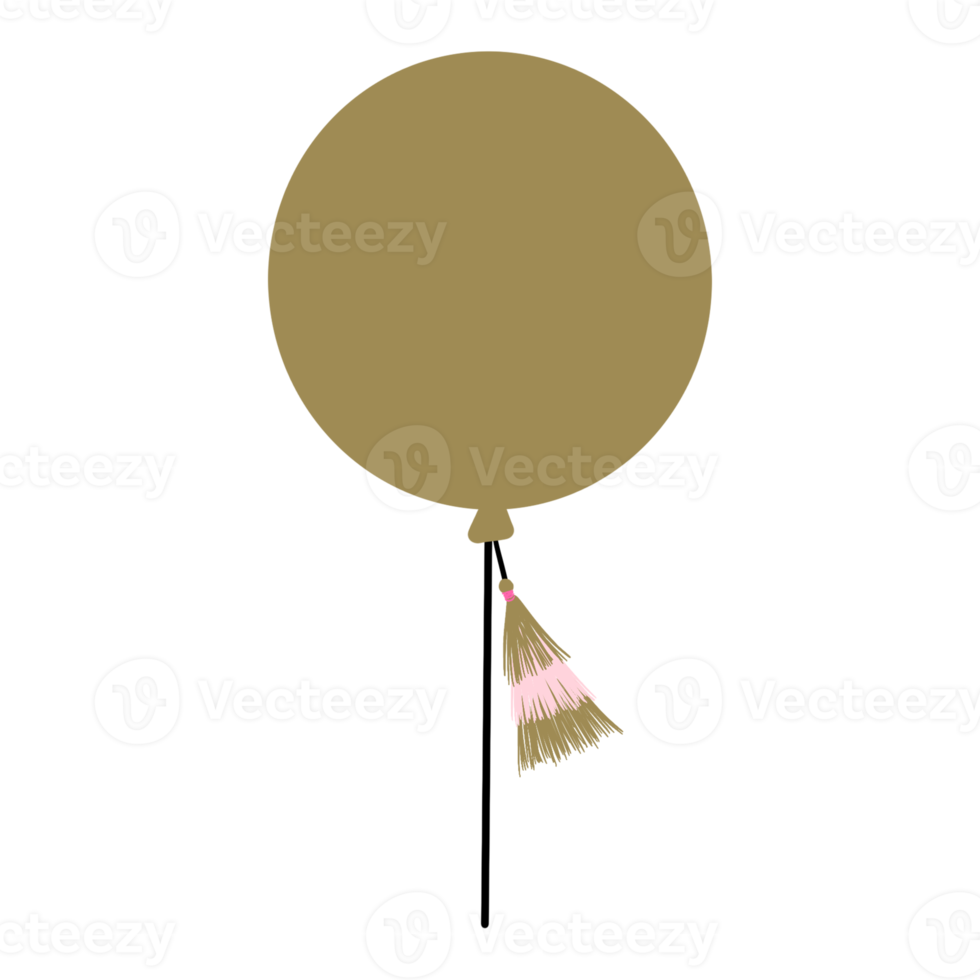 goud verjaardag ballon png