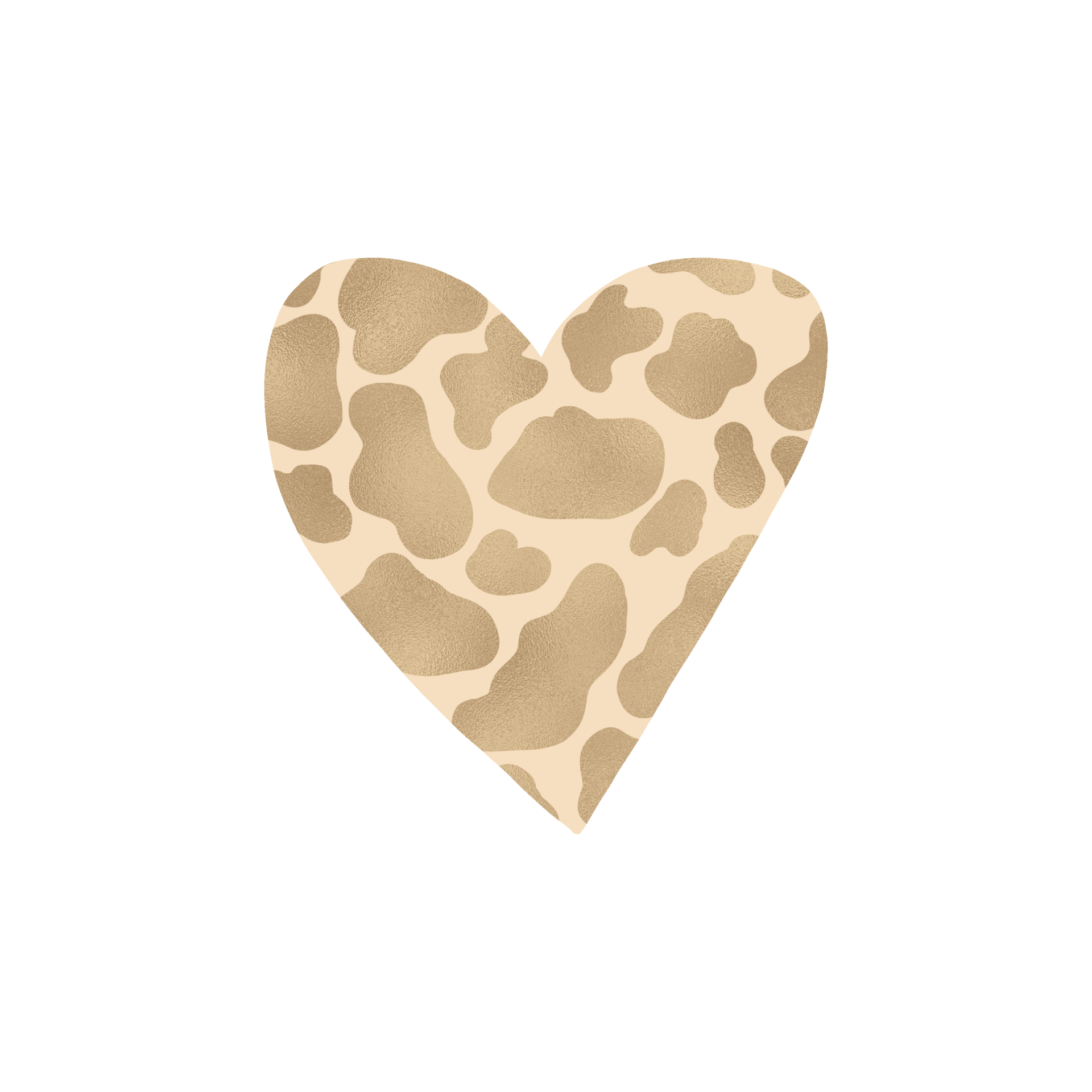 gold-cow-pattern-heart-14967538-png