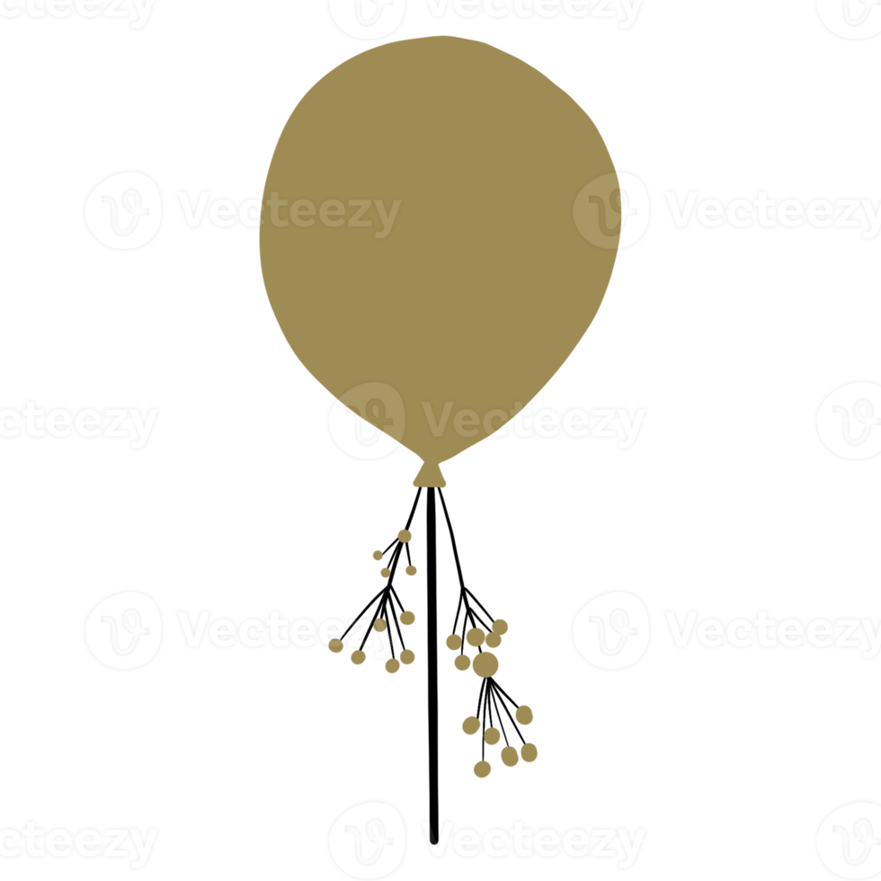 gouden partij ballon png