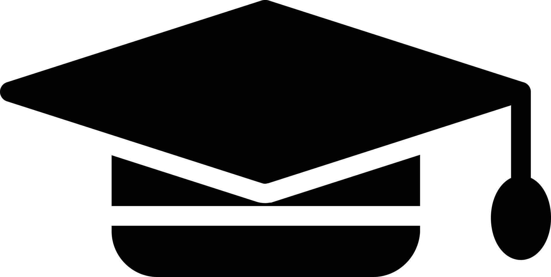 Graduation Cap Vector Icon Design