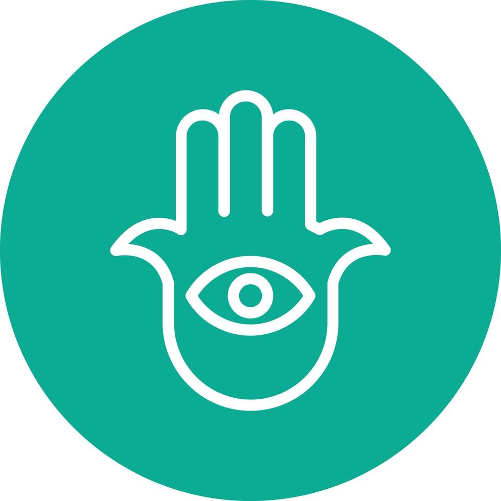 Hamsa Vector Icon Design