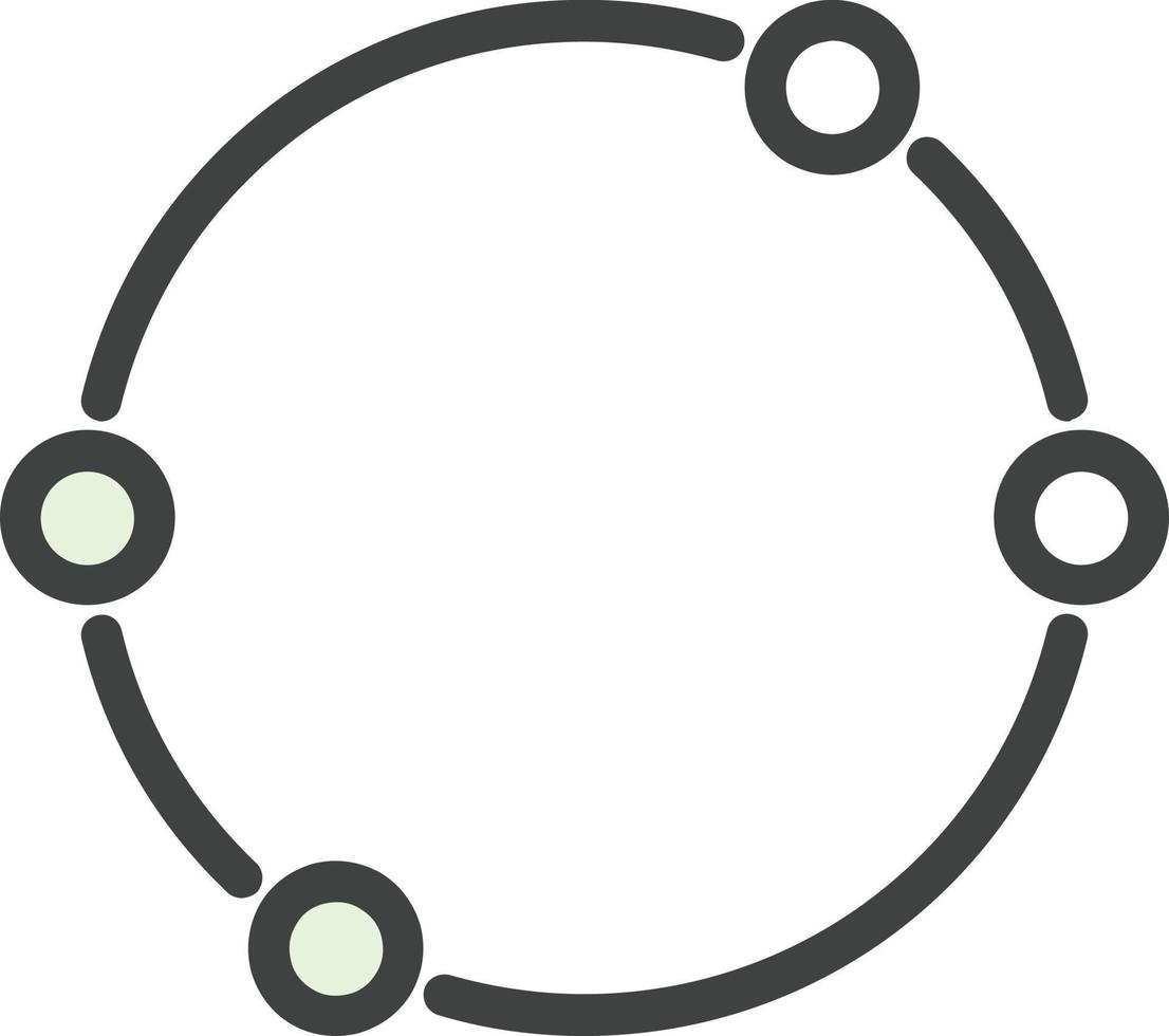 Dot Circle Vector Icon Design