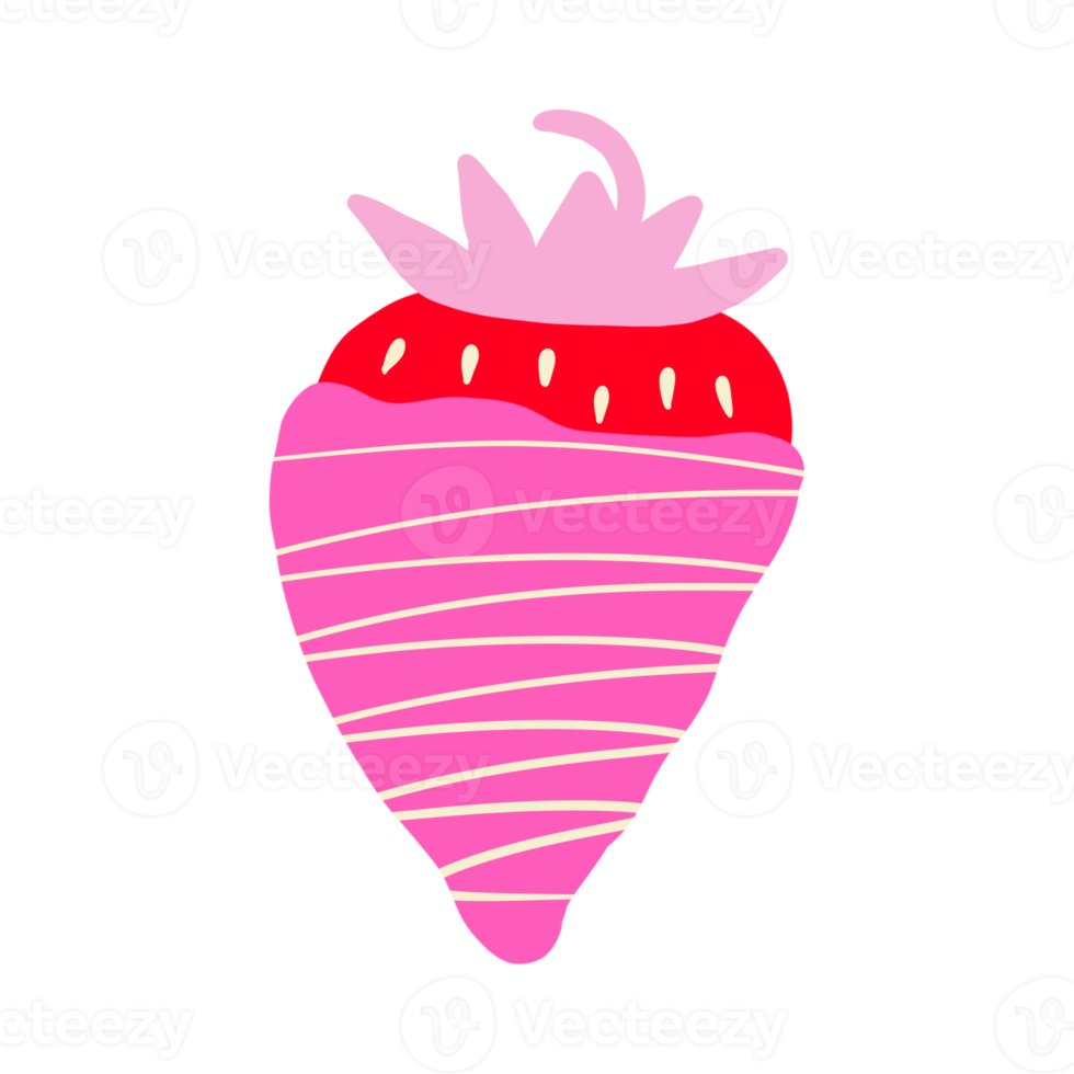 White Chocolate Strawberry png