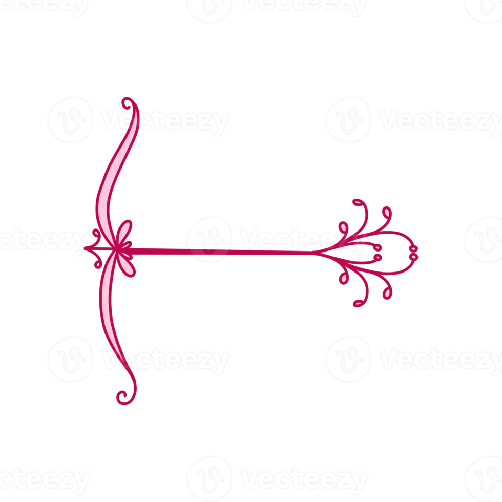 Pink Elegant Bow And Arrow 14967790 PNG
