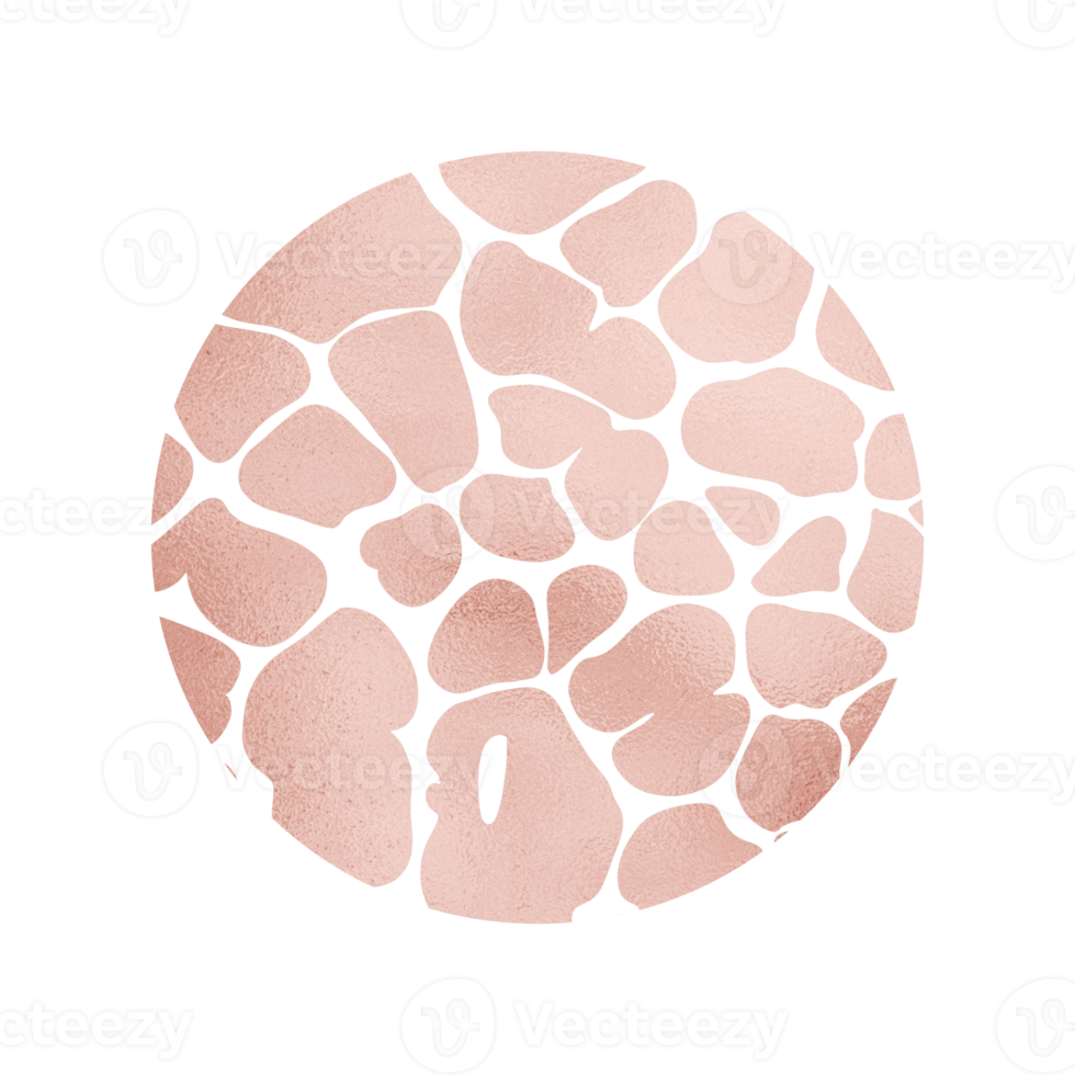 rosa metallisk giraff mönster png