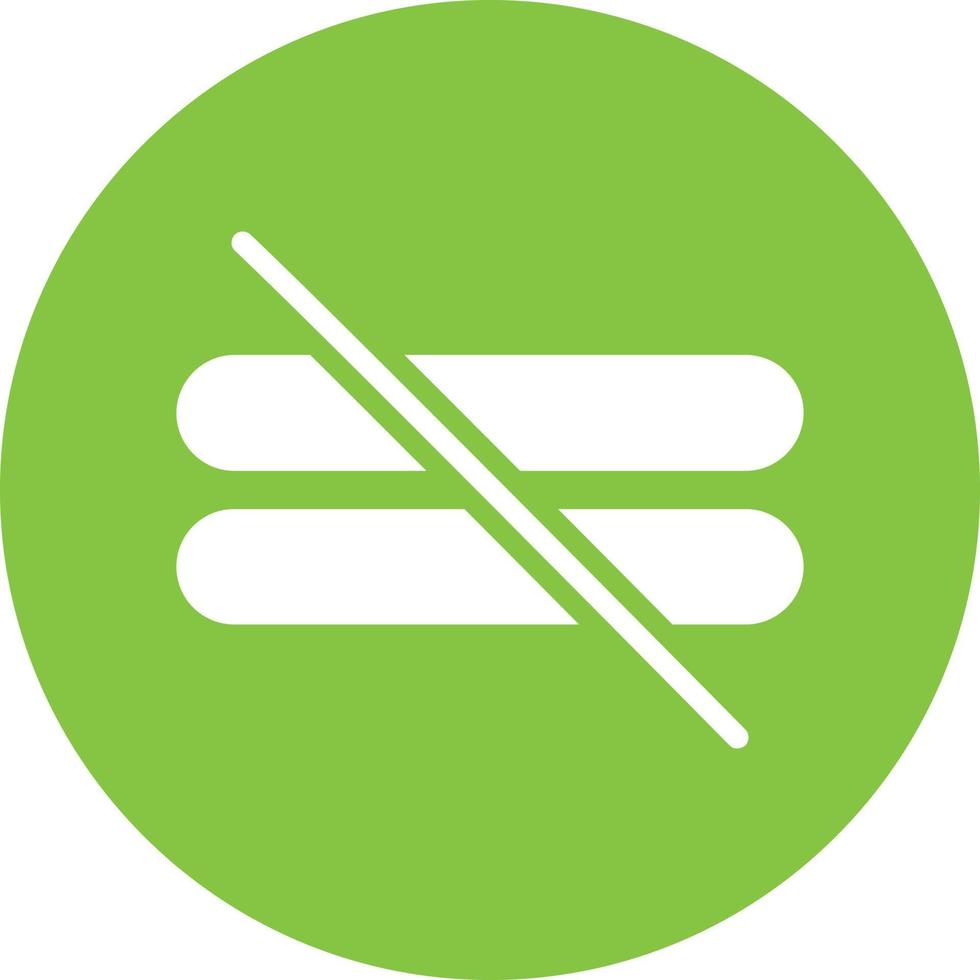 Not Equal Vector Icon Design