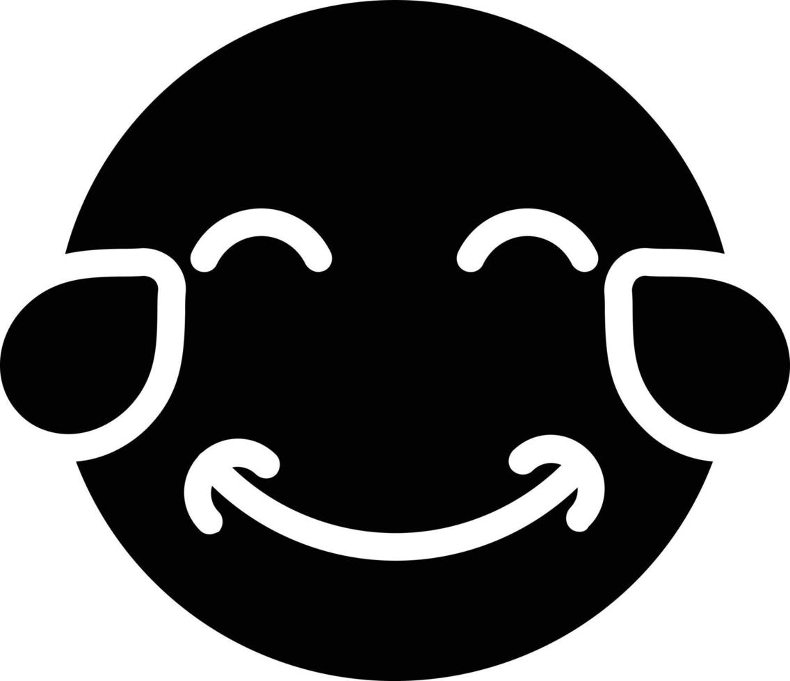 diseño de icono de vector de lágrimas de sonrisa