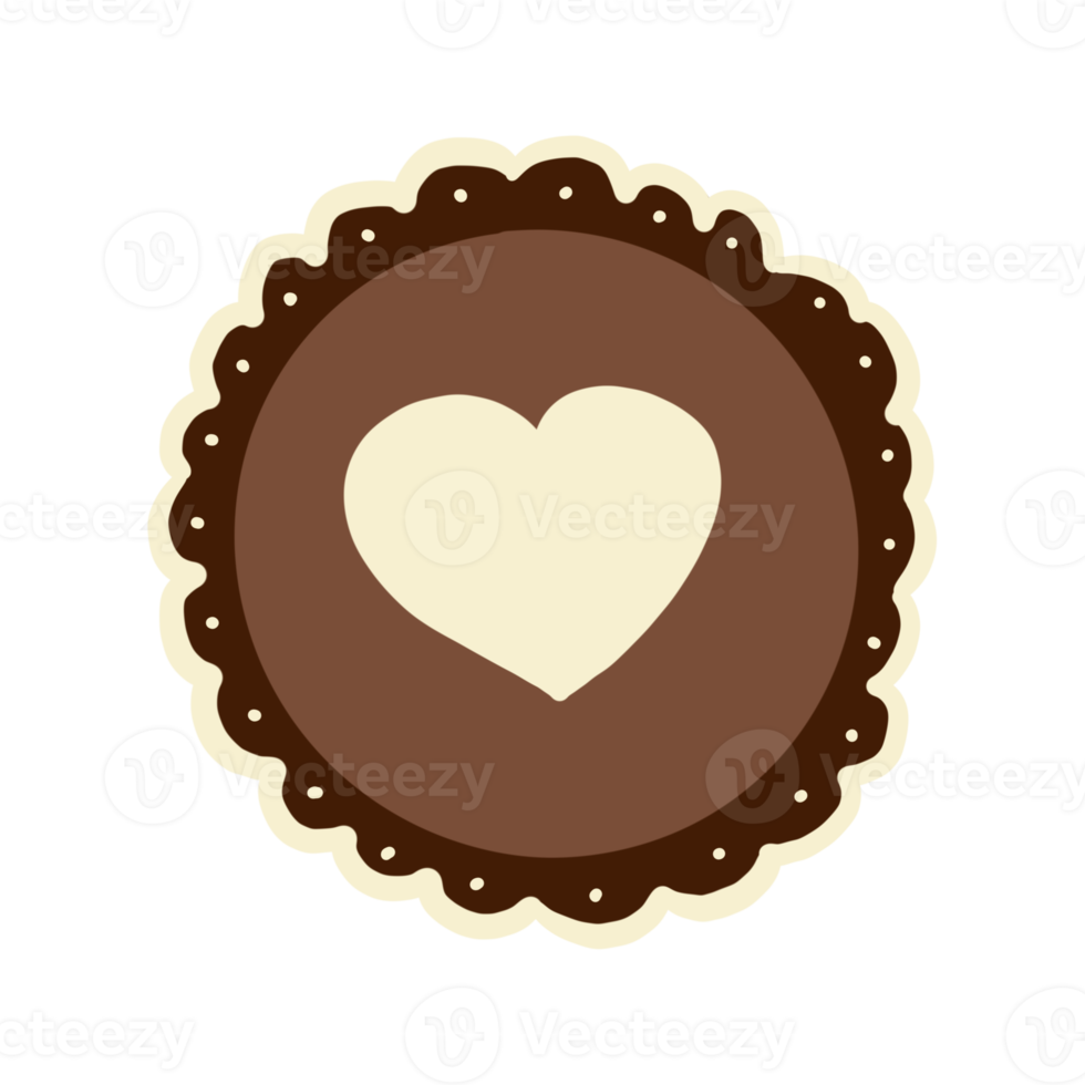 Chocolate Heart Cupcake png