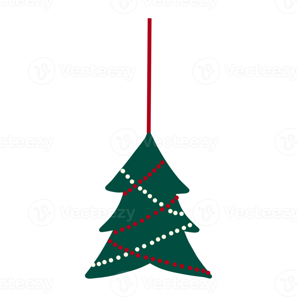 jul träd hängande prydnad png