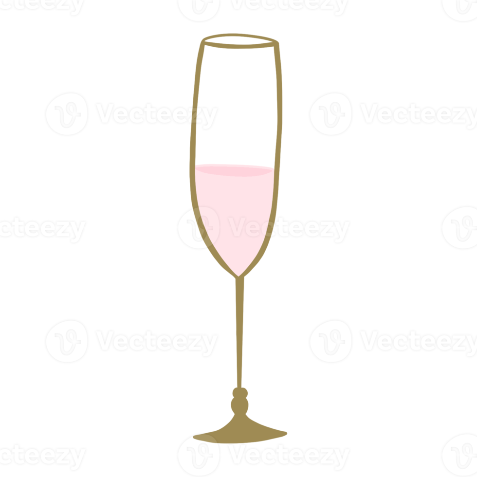 Gold Wine Glass png