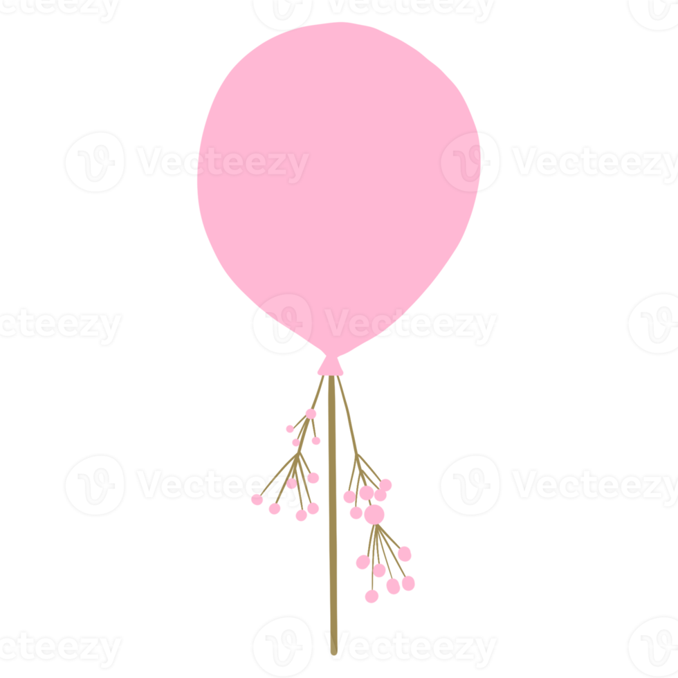 Birthday Pink Balloon png