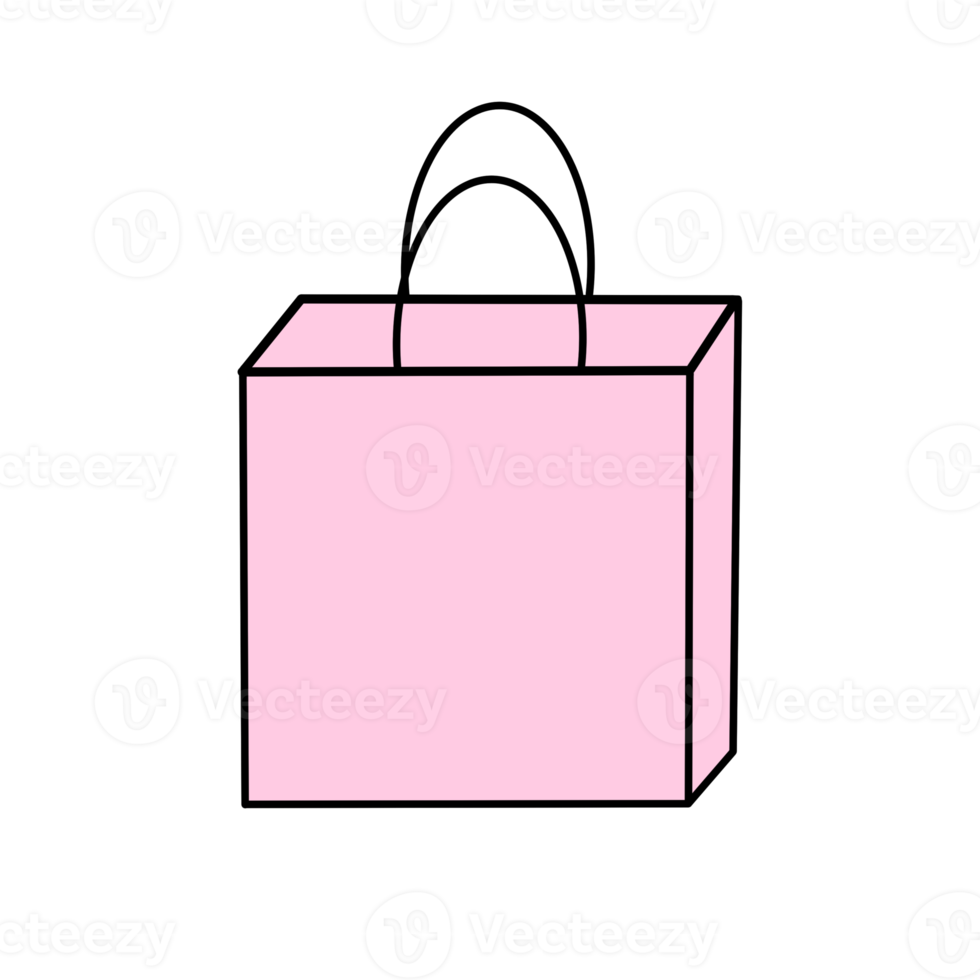 Pink Shopping Bag png