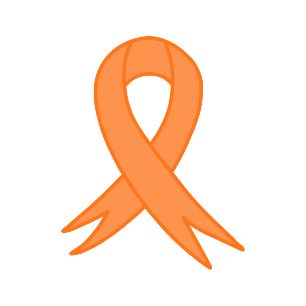 Orange Ribbon Awareness png