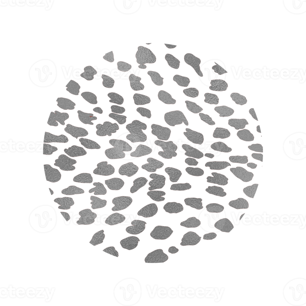 zilver Jachtluipaard patroon cirkel achtergrond png