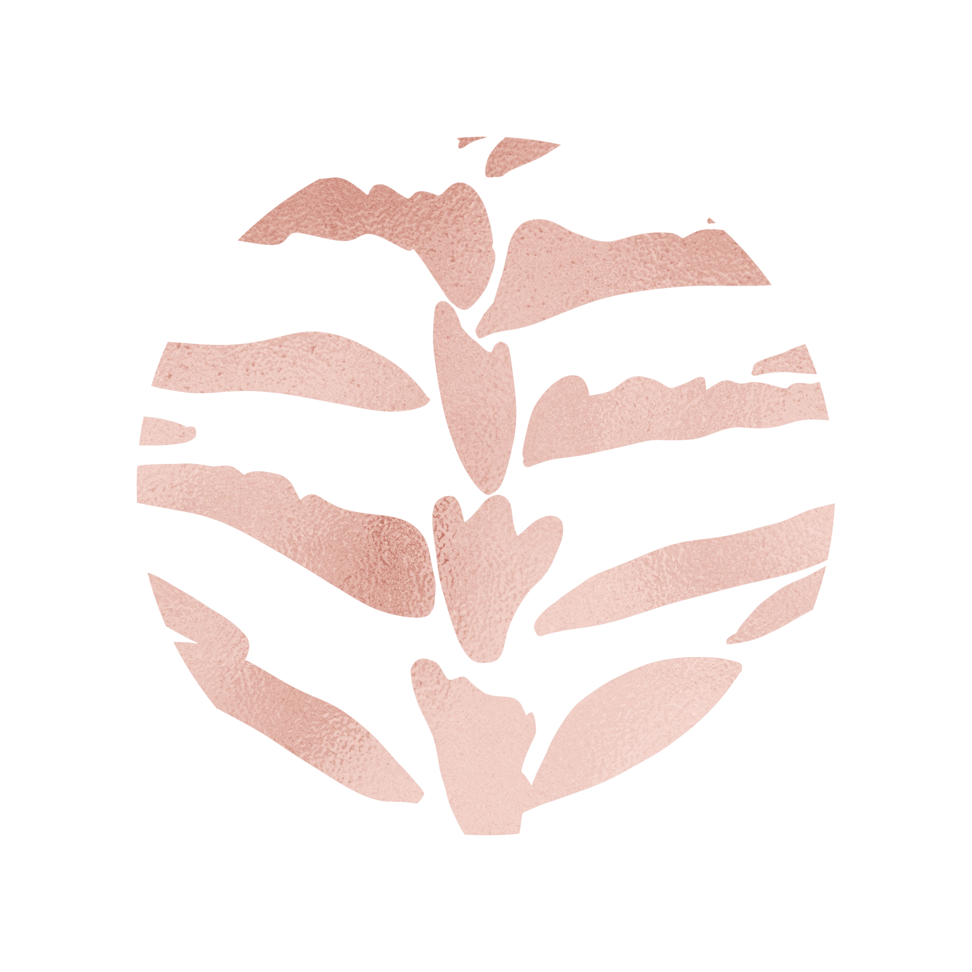 rose-gold-metallic-tiger-pattern-14968014-png