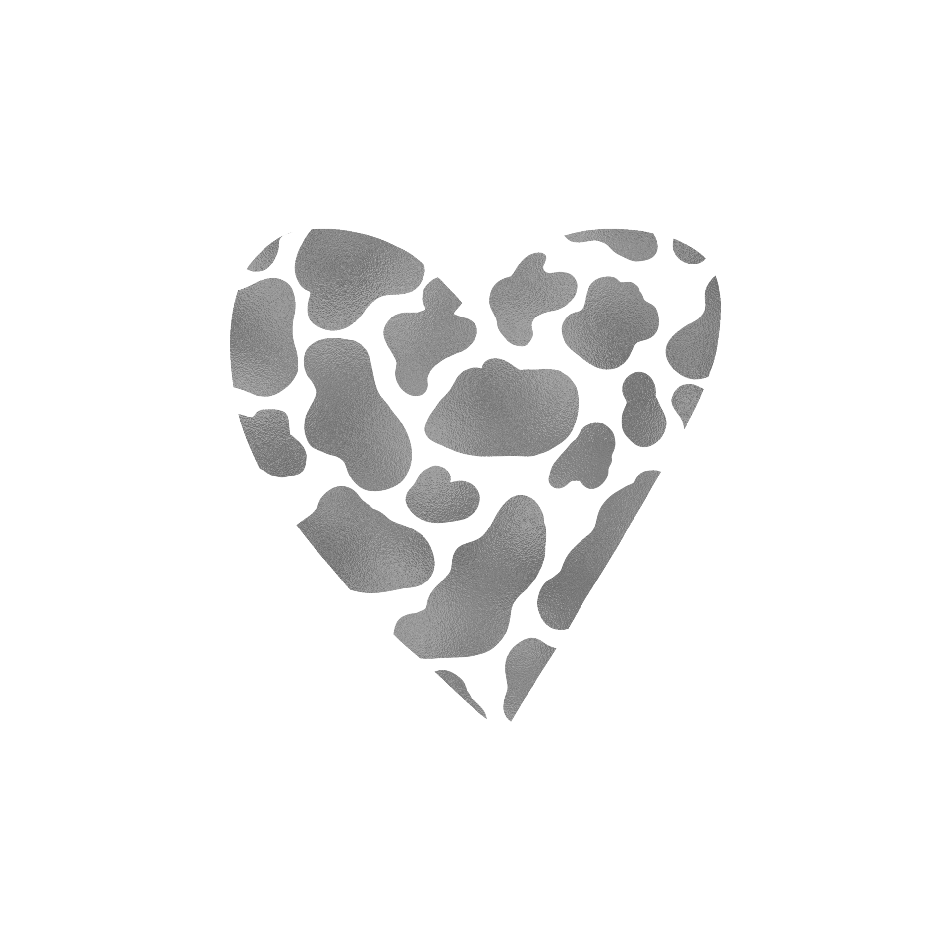 silver-cow-pattern-heart-14968017-png