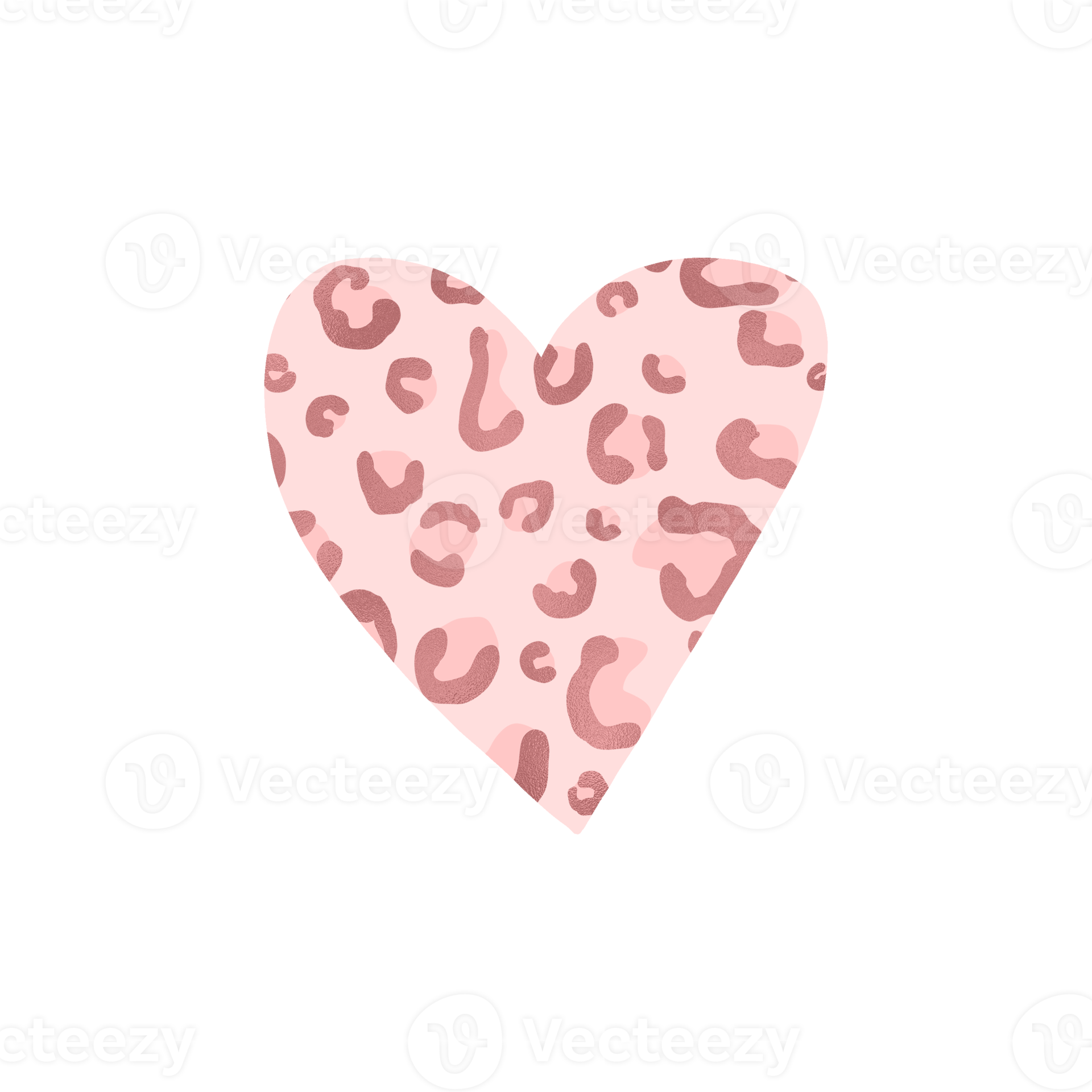Free Grey Leopard Print Heart 14968238 Png With Trans - vrogue.co