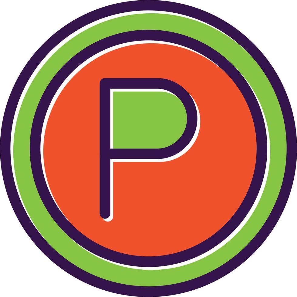 Parking Vector Icon Design