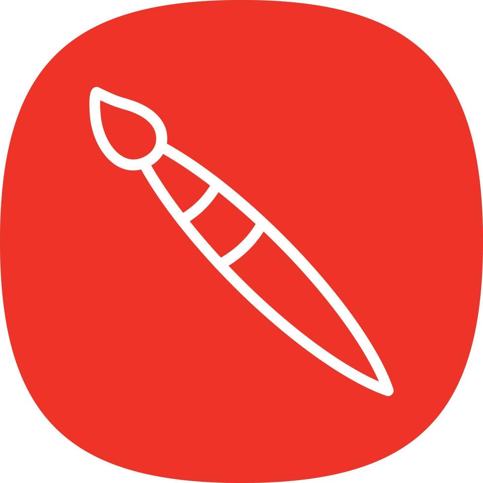 Paint Brush Vector Icon Design