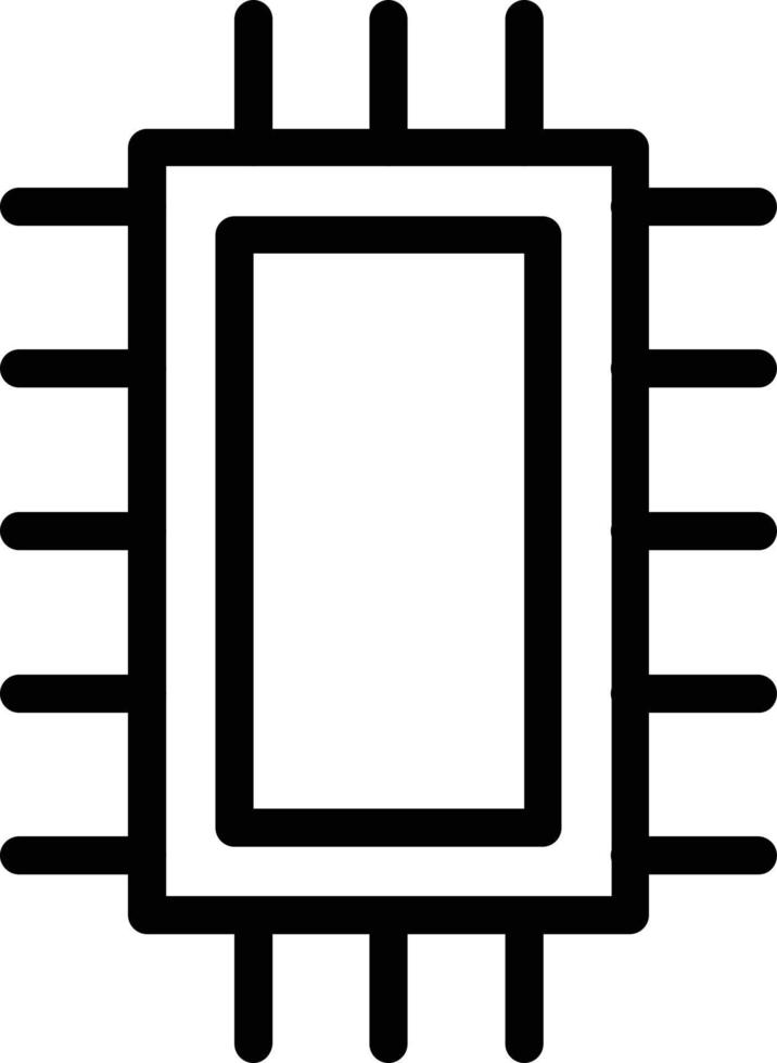 Microchip Vector Icon Design