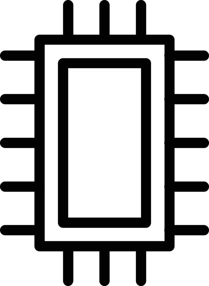 diseño de icono de vector de microchip